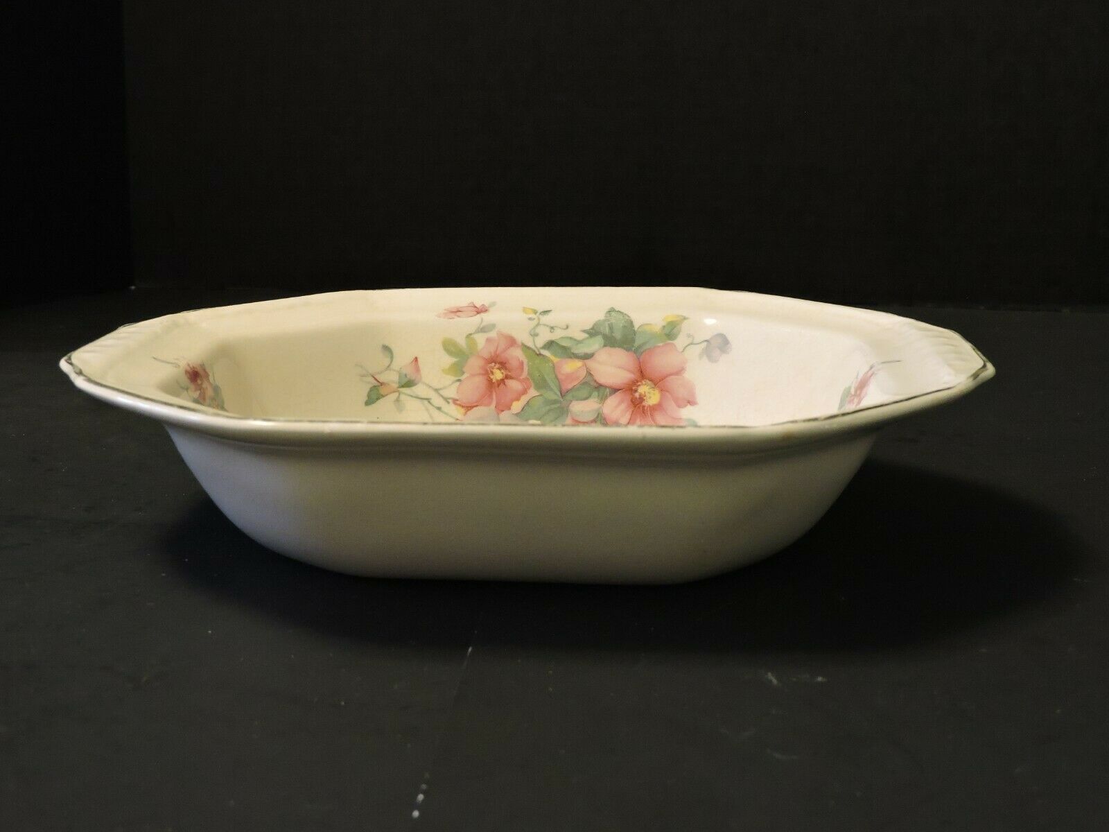 Vintage Edwin M. Knowles "vitreous" China 1 - Oval Vegetable Bowl