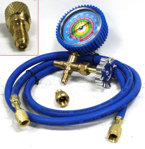 Combo R410a R22 Single Manifold Gauge Kit Testing Charging Air Condition & Hose