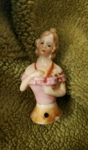 Antique Half Doll/pin Cushion Doll Germany "7254" 2.25 Inches