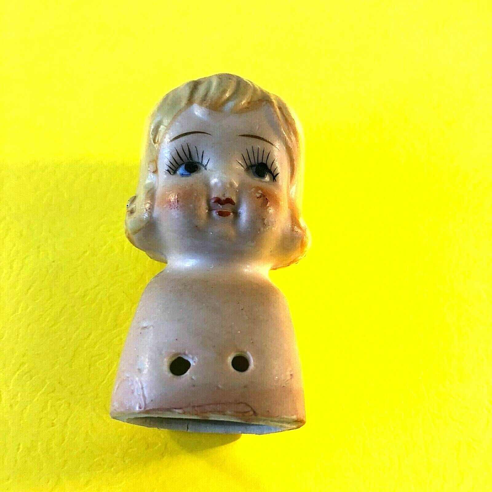 Antique Pincushion Japan Half-baby-doll 3"