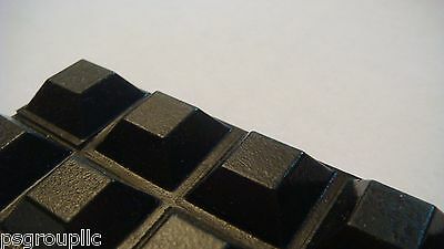 50 Self Adhesive Rubber Feet Square Black Small Bumpers 0.5"  X 0.23" + Samples